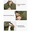 imageTBMPOY Mens Lightweight Jackets Casual Stylish Windbreakers for Men Light Track Jacket Laydown Collar Fall Golf CoatsGreen