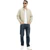 imageTBMPOY Mens Lightweight Jackets Casual Stylish Windbreakers for Men Light Track Jacket Laydown Collar Fall Golf CoatsLight Khaki