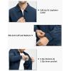 imageTBMPOY Mens Lightweight Jackets Casual Stylish Windbreakers for Men Light Track Jacket Laydown Collar Fall Golf CoatsNavy