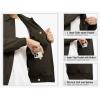 imageTBMPOY Mens Work Jackets Cotton Fall Coats Full Zip Warm Windbreaker Spring Collar Jacket Casual Work OutwearDark Brownlight