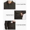 imageTBMPOY Mens Work Jackets Cotton Fall Coats Full Zip Warm Windbreaker Spring Collar Jacket Casual Work OutwearDark Brownlight