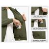 imageTBMPOY Mens Work Jackets Cotton Fall Coats Full Zip Warm Windbreaker Spring Collar Jacket Casual Work OutwearGreenlight