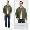 imageTBMPOY Mens Work Jackets Cotton Fall Coats Full Zip Warm Windbreaker Spring Collar Jacket Casual Work OutwearGreenlight