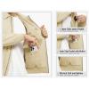 imageTBMPOY Mens Work Jackets Cotton Fall Coats Full Zip Warm Windbreaker Spring Collar Jacket Casual Work OutwearLight Khakilight