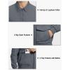 imageTBMPOY Mens Work Jackets Cotton Fall Coats Full Zip Warm Windbreaker Spring Collar Jacket Casual Work OutwearSteel Greylight