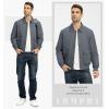 imageTBMPOY Mens Work Jackets Cotton Fall Coats Full Zip Warm Windbreaker Spring Collar Jacket Casual Work OutwearSteel Greylight