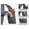 imageTBMPOY Mens Work Jackets Cotton Fall Coats Full Zip Warm Windbreaker Spring Collar Jacket Casual Work OutwearSteel Greylight