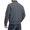 imageTBMPOY Mens Work Jackets Cotton Fall Coats Full Zip Warm Windbreaker Spring Collar Jacket Casual Work OutwearSteel Greylight