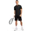 imageTBMPOY Mens Workout Dry Fit TShirt Quick Dry UPF 50 Athletic Shirt Moisture Wicking Lightweight Top Running ActivewearBlack