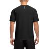 imageTBMPOY Mens Workout Dry Fit TShirt Quick Dry UPF 50 Athletic Shirt Moisture Wicking Lightweight Top Running ActivewearBlack