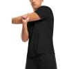 imageTBMPOY Mens Workout Dry Fit TShirt Quick Dry UPF 50 Athletic Shirt Moisture Wicking Lightweight Top Running ActivewearBlack