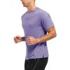 imageTBMPOY Mens Workout Dry Fit TShirt Quick Dry UPF 50 Athletic Shirt Moisture Wicking Lightweight Top Running ActivewearDark Purple