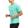 imageTBMPOY Mens Workout Dry Fit TShirt Quick Dry UPF 50 Athletic Shirt Moisture Wicking Lightweight Top Running ActivewearEmerald Green