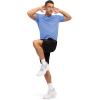 imageTBMPOY Mens Workout Dry Fit TShirt Quick Dry UPF 50 Athletic Shirt Moisture Wicking Lightweight Top Running ActivewearProvence Blue