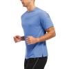 imageTBMPOY Mens Workout Dry Fit TShirt Quick Dry UPF 50 Athletic Shirt Moisture Wicking Lightweight Top Running ActivewearProvence Blue
