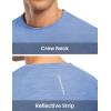 imageTBMPOY Mens Workout Dry Fit TShirt Quick Dry UPF 50 Athletic Shirt Moisture Wicking Lightweight Top Running ActivewearProvence Blue