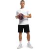 imageTBMPOY Mens Workout Dry Fit TShirt Quick Dry UPF 50 Athletic Shirt Moisture Wicking Lightweight Top Running ActivewearWhite