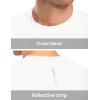 imageTBMPOY Mens Workout Dry Fit TShirt Quick Dry UPF 50 Athletic Shirt Moisture Wicking Lightweight Top Running ActivewearWhite