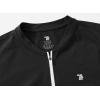 imageTBMPOY Womens Golf Polo Dress Sleeveless Zip Up Lightweight Tennis Workout UPF 50 Quick Dry Athletic Sports Black M