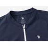 imageTBMPOY Womens Golf Polo Dress Sleeveless Zip Up Lightweight Tennis Workout UPF 50 Quick Dry Athletic Sports Navy L