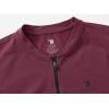imageTBMPOY Womens Golf Polo Dress Sleeveless Zip Up Lightweight Tennis Workout UPF 50 Quick Dry Athletic Sports Purplish Red L