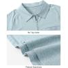 imageTBMPOY Womens Golf Polo Shirts Short Sleeve UPF 50 Dry Fit Athletic Tennis TShirts Zip Up Athletic Sports ShirtLight Grey