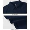 imageTBMPOY Womens Golf Polo Shirts Short Sleeve UPF 50 Dry Fit Athletic Tennis TShirts Zip Up Athletic Sports ShirtNavy
