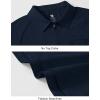 imageTBMPOY Womens Golf Polo Shirts Short Sleeve UPF 50 Dry Fit Athletic Tennis TShirts Zip Up Athletic Sports ShirtNavy