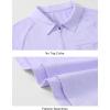 imageTBMPOY Womens Golf Polo Shirts Short Sleeve UPF 50 Dry Fit Athletic Tennis TShirts Zip Up Athletic Sports ShirtPurple