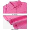 imageTBMPOY Womens Golf Polo Shirts Short Sleeve UPF 50 Dry Fit Athletic Tennis TShirts Zip Up Athletic Sports ShirtRose
