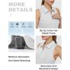 imageTBMPOY Womens Golf Polo Shirts Sleeveless Tank Tops Tennis Shirts Racerback with Zip Up Collar Athletic Tops LightweightWhite