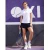 imageTBMPOY Womens Golf Polo Short Sleeve Shirts Lightweight Moisture Wicking Collared T Shirt Quick Dry 4ButtonA1white
