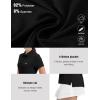 imageTBMPOY Womens Golf Polo Short Sleeve Shirts Lightweight Moisture Wicking Collared T Shirt Quick Dry 4ButtonA2black