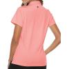 imageTBMPOY Womens Golf Polo Short Sleeve Shirts Lightweight Moisture Wicking Collared T Shirt Quick Dry 4ButtonA3pink