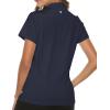 imageTBMPOY Womens Golf Polo Short Sleeve Shirts Lightweight Moisture Wicking Collared T Shirt Quick Dry 4ButtonA6navy