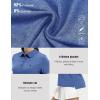 imageTBMPOY Womens Golf Polo Short Sleeve Shirts Lightweight Moisture Wicking Collared T Shirt Quick Dry 4ButtonA8dark Blue