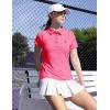 imageTBMPOY Womens Golf Polo Short Sleeve Shirts Lightweight Moisture Wicking Collared T Shirt Quick Dry 4ButtonA9rose Red
