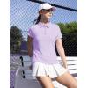 imageTBMPOY Womens Golf Polo Short Sleeve Shirts Lightweight Moisture Wicking Collared T Shirt Quick Dry 4ButtonB10light Purple