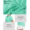 imageTBMPOY Womens Golf Polo Short Sleeve Shirts Lightweight Moisture Wicking Collared T Shirt Quick Dry 4ButtonB11aqua