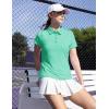 imageTBMPOY Womens Golf Polo Short Sleeve Shirts Lightweight Moisture Wicking Collared T Shirt Quick Dry 4ButtonB11aqua