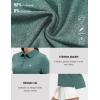 imageTBMPOY Womens Golf Polo Short Sleeve Shirts Lightweight Moisture Wicking Collared T Shirt Quick Dry 4ButtonB12blue Green