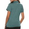 imageTBMPOY Womens Golf Polo Short Sleeve Shirts Lightweight Moisture Wicking Collared T Shirt Quick Dry 4ButtonB12blue Green