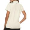 imageTBMPOY Womens Golf Polo Short Sleeve Shirts Lightweight Moisture Wicking Collared T Shirt Quick Dry 4ButtonC14eggnog