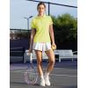 imageTBMPOY Womens Golf Polo Short Sleeve Shirts Lightweight Moisture Wicking Collared T Shirt Quick Dry 4ButtonC15pale Green