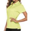 imageTBMPOY Womens Golf Polo Short Sleeve Shirts Lightweight Moisture Wicking Collared T Shirt Quick Dry 4ButtonC15pale Green