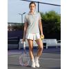 imageTBMPOY Womens Golf Polo Short Sleeve Shirts Lightweight Moisture Wicking Collared T Shirt Quick Dry 4ButtonC16light Grey