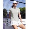 imageTBMPOY Womens Golf Polo Short Sleeve Shirts Lightweight Moisture Wicking Collared T Shirt Quick Dry 4ButtonC16light Grey
