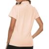 imageTBMPOY Womens Golf Polo Short Sleeve Shirts Lightweight Moisture Wicking Collared T Shirt Quick Dry 4ButtonC17peachy Keen