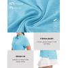 imageTBMPOY Womens Golf Polo Short Sleeve Shirts Lightweight Moisture Wicking Collared T Shirt Quick Dry 4ButtonD18water Blue