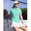 imageTBMPOY Womens Golf Polo Short Sleeve Shirts Lightweight Moisture Wicking Collared T Shirt Quick Dry 4ButtonD19grey Blue